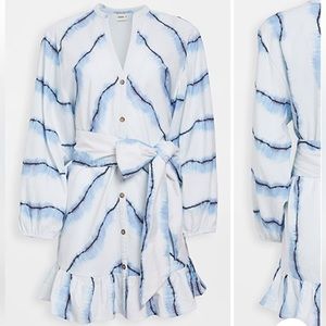 Suboo Estelle Button Balloon Sleeve Mini Dress XS